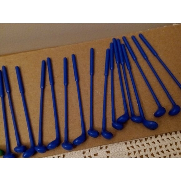 Vintage Golf Club Cocktail Stirrers Lot 24 Happy Hour Drink Bar Swizzle Sticks - Picture 3 of 7
